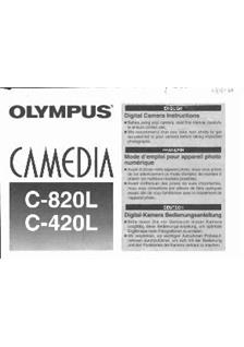 Olympus C 420 L manual. Camera Instructions.